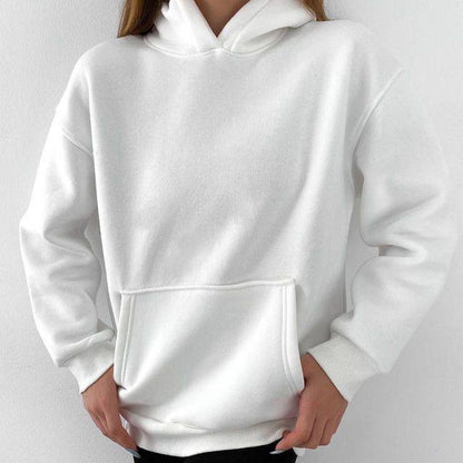 oversized  hoodies unisex simple   (رجال ونساء)